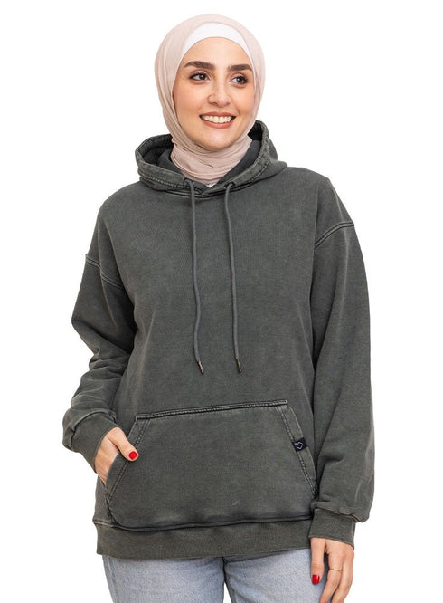 Cilantro Washed O - S Hoodie - Khotwh
